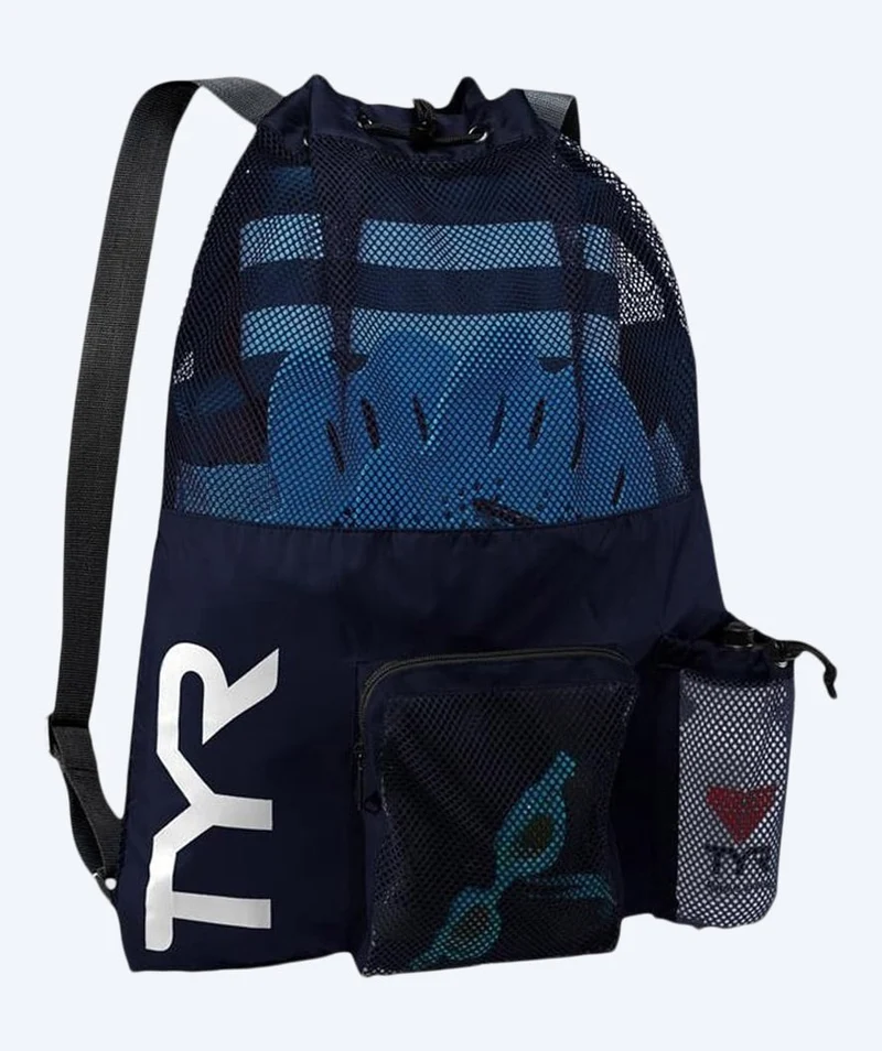 TYR Netzbeutel zum Schwimmen - Big Mesh Mummy 40L - Dunkelblau
