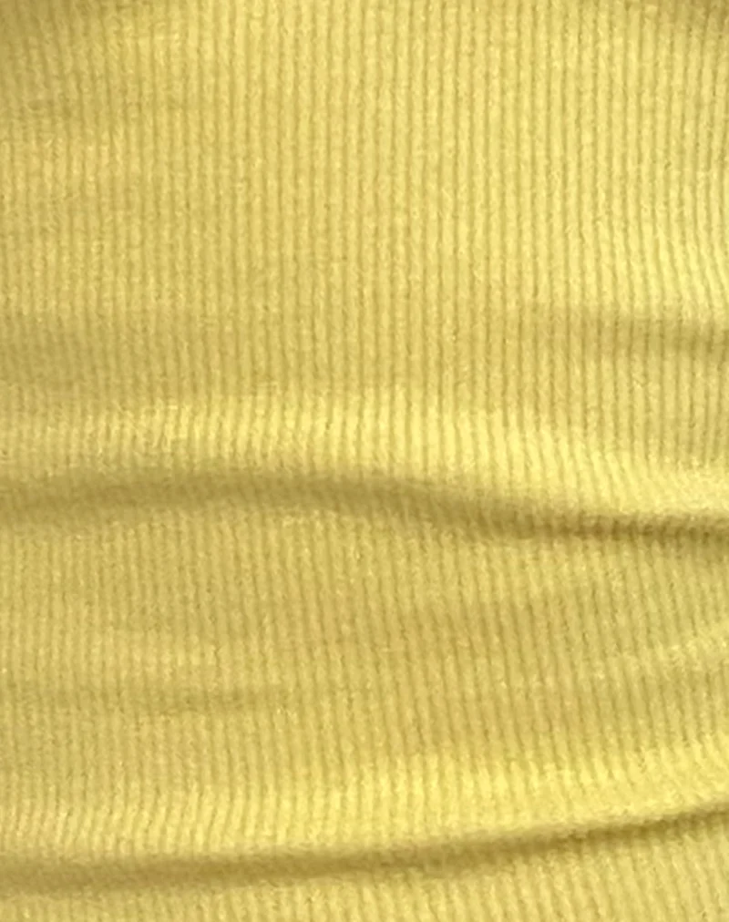 Jastio Vest Top in Lemonade Gerippter Jersey