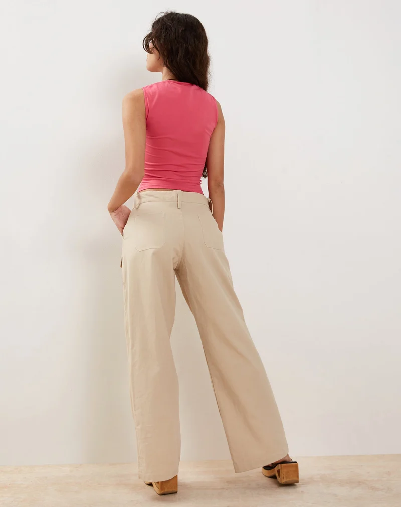 Jinsu Crop Top in heißem Pink