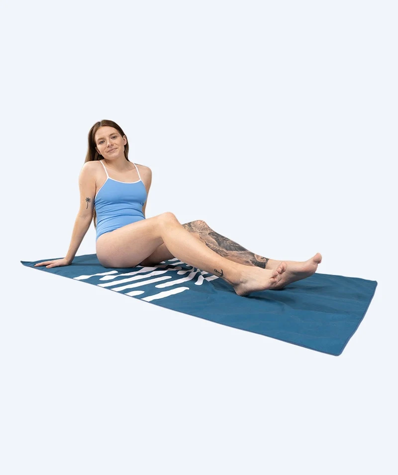 Watery Mikrofaser Badetuch (160 x 80 cm) - Eco Nebraska - Blau