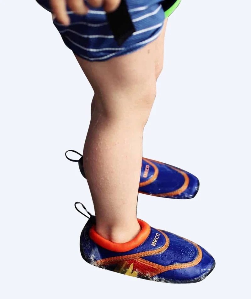 Beco Neoprenschuhe für Kinder - Dunkelblau/Orange