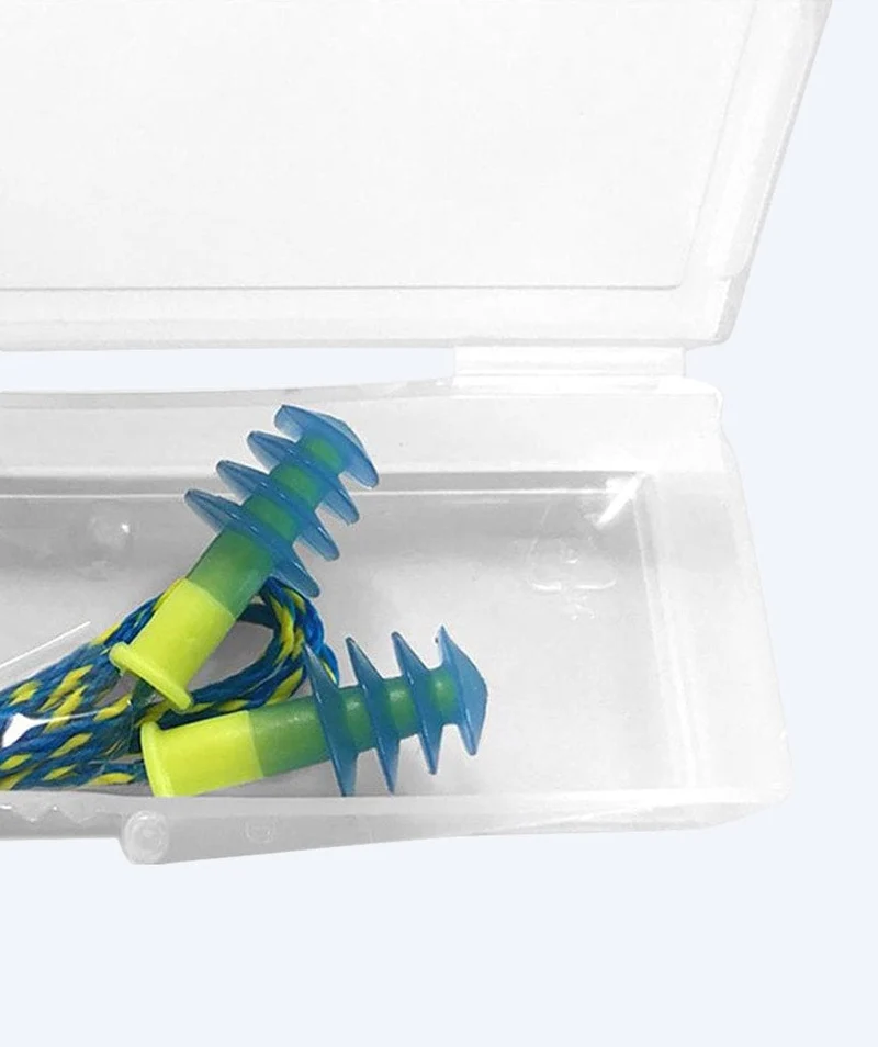 Mack´s Ohrstöpsel zum Schwimmen 1 Paar - Ear Seals - Blau/Gelb