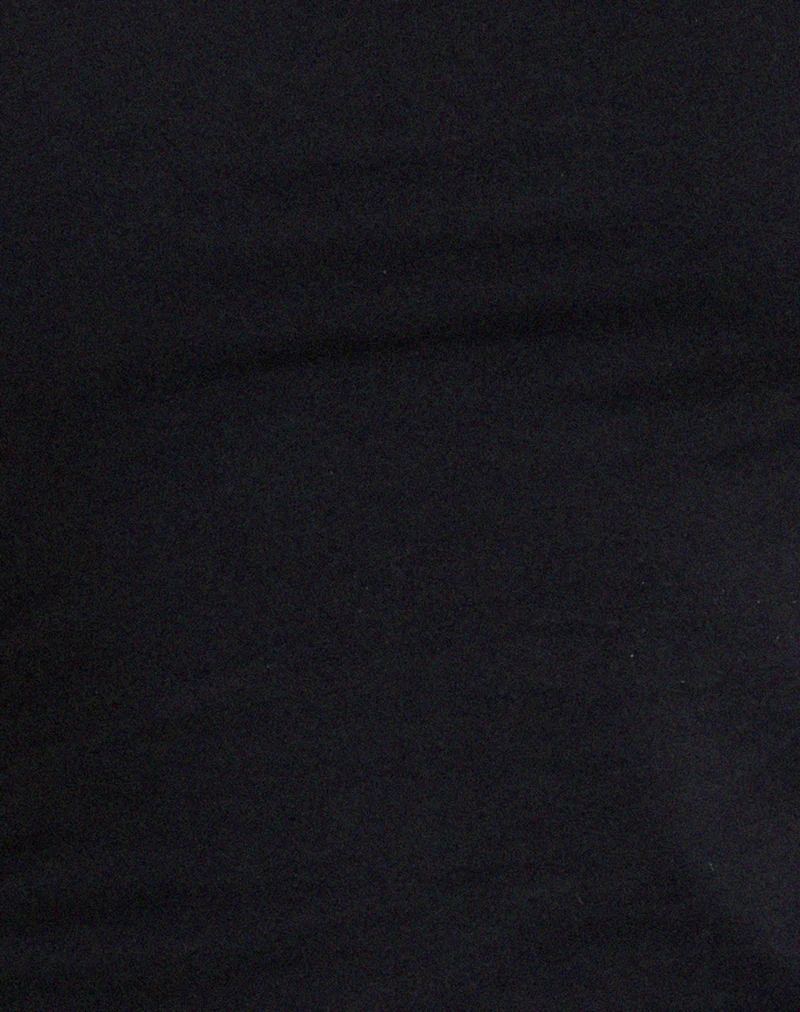 Jinsu Crop Top aus Lycra Schwarz