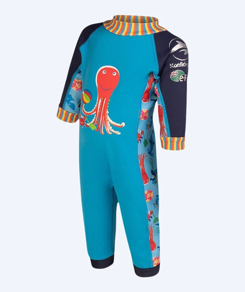 Konfidence Neoprenanzug für Babys - SplashyTM - Hellblau/Dunkelblau