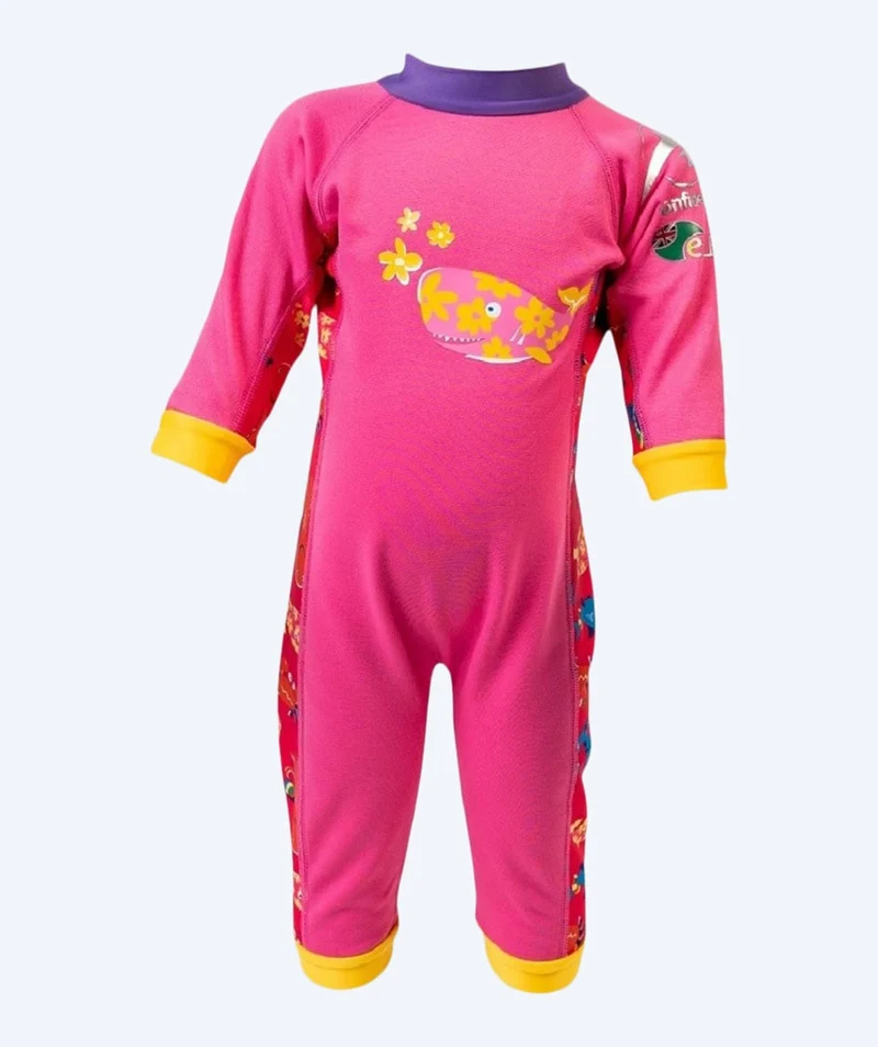 Konfidence Neoprenanzug für Babys - SplashyTM - Hellrosa/Gelb