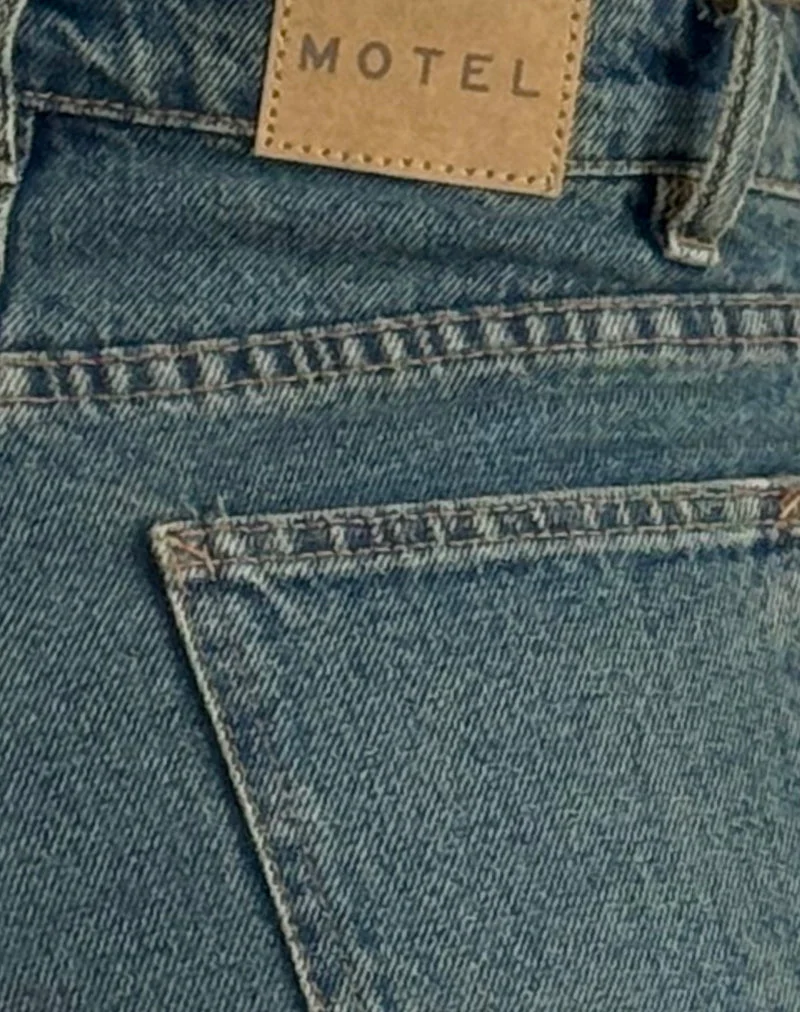 Parallel Jeans in Braun und Blau Acid