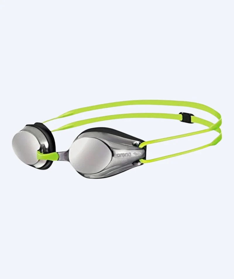 Arena Wettkampf Schwimmbrille für Kinder (6-12) - Tracks Mirror - Grün