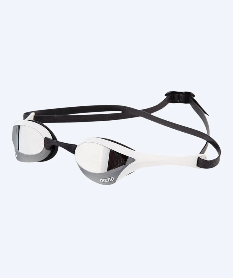 Arena Elite Schwimmbrillen - Cobra Ultra SWIPE Mirror - Weiß/Silber