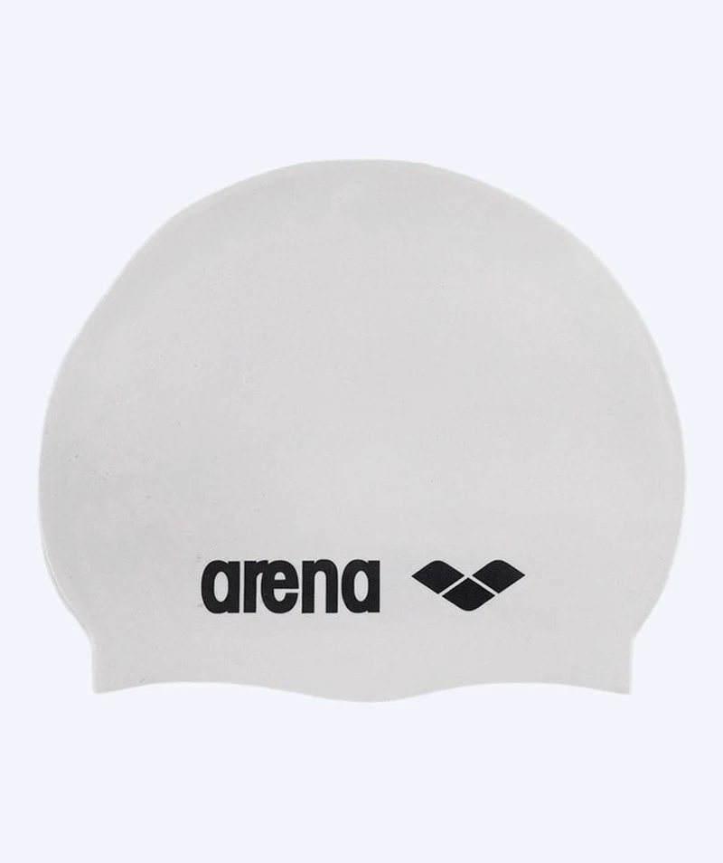 Arena Badekappe - Classic Silicone - Weiß/Schwarz
