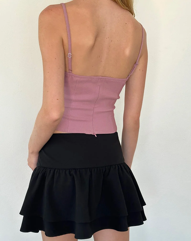 Indus Cami Top in Rosette Altrosa